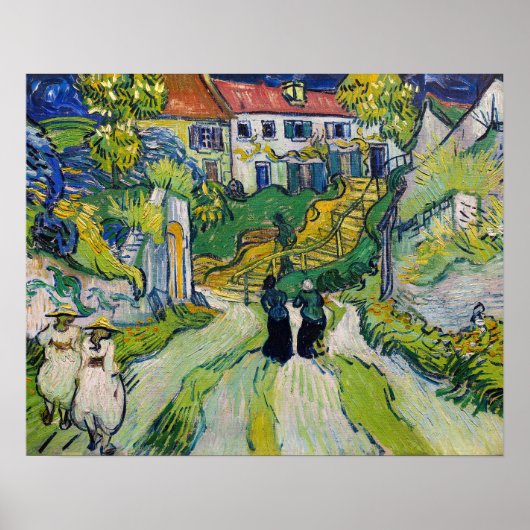 Vincent van Gogh - Treppe bei Auvers Poster (Vorne)