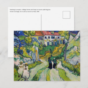 Vincent van Gogh - Treppe bei Auvers Postkarte
