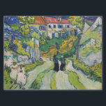 Vincent van Gogh - Treppe bei Auvers Seidenpapier<br><div class="desc">Treppe von Auvers - Vincent van Gogh,  Öl auf Leinwand,  1890 in Auvers-sur-Oise</div>