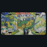 Vincent van Gogh - Treppe bei Auvers US Nummernschild<br><div class="desc">Treppe von Auvers - Vincent van Gogh,  Öl auf Leinwand,  1890 in Auvers-sur-Oise</div>