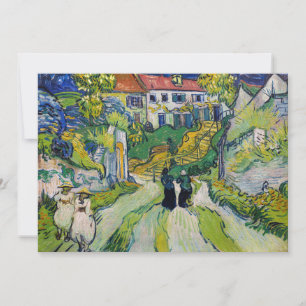 Vincent van Gogh - Treppe in Auvers Dankeskarte