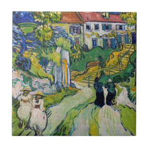 Vincent van Gogh - Treppe in Auvers Fliese