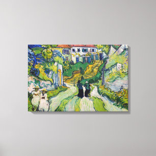 Vincent van Gogh - Treppe in Auvers Leinwanddruck