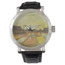 Vincent Van Gogh Tulip Fields Geschenk Klasse Armbanduhr