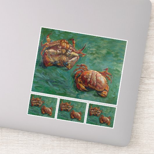 Vincent Van Gogh, Two Crabs Aufkleber (Detail)