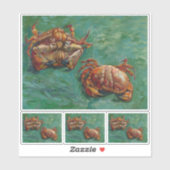 Vincent Van Gogh, Two Crabs Aufkleber (Blatt)