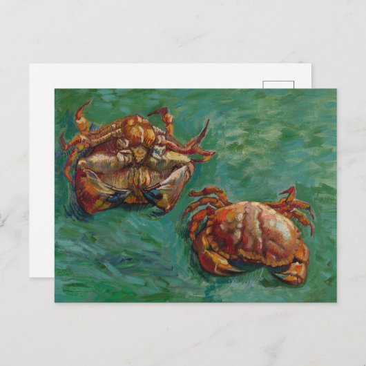 Vincent Van Gogh, Two Crabs Postkarte (Vorne/Hinten)