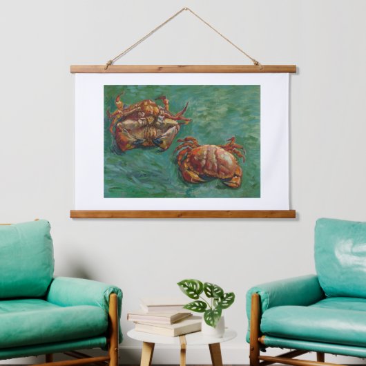 Vincent Van Gogh, Two Crabs Wandteppich Mit Holzrahmen (Wohnzimmer)