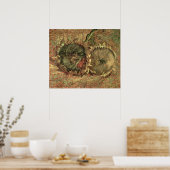 Vincent van Gogh | Two Cut Sunflowers, 1887 Poster (Küche)
