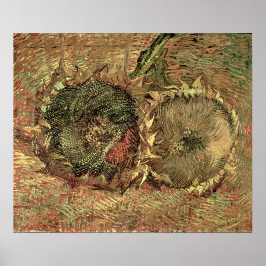 Vincent van Gogh | Two Cut Sunflowers, 1887 Poster (Vorne)