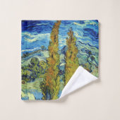 Vincent Van Gogh Two Poplars in Saint-Rémy Badhandtuch Set (Waschlappen)