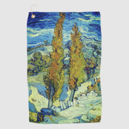 Vincent Van Gogh Two Poplars in Saint-Rémy Golfhandtuch