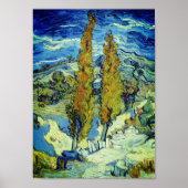 Vincent Van Gogh Two Poplars in Saint-Rémy Poster (Vorne)