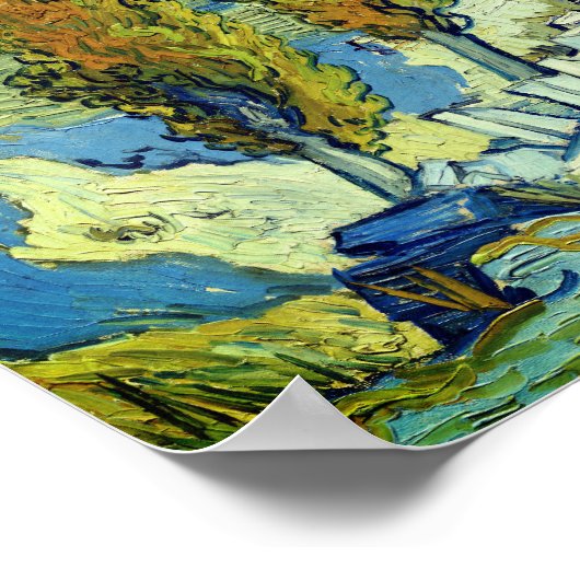 Vincent Van Gogh Two Poplars in Saint-Rémy Poster (Ecke)