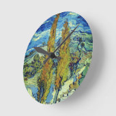 Vincent Van Gogh Two Poplars in Saint-Rémy Runde Wanduhr (Winkel)