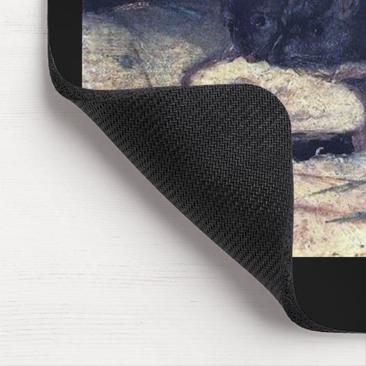 Vincent Van Gogh - Two Rats - Rat Lover Fine Art Mousepad (Ecke)