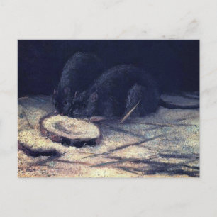 Vincent Van Gogh - Two Rats - Rat Lover Fine Art Postkarte
