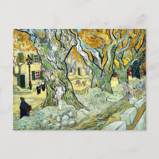 Vincent van Gogh über die Straße Postkarte (Vorderseite)