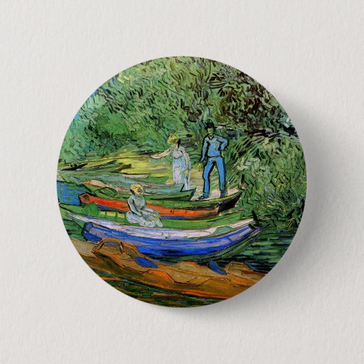 Vincent van Gogh - Ufer der Oise bei Auvers Button (Vorderseite)