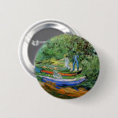 Vincent van Gogh - Ufer der Oise bei Auvers Button (Vorne & Hinten)
