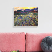 Vincent Van Gogh - umzäuntes Feld mit wachsender S Leinwanddruck (Insitu (Wohnzimmer))