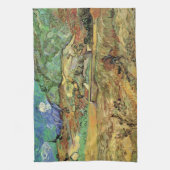 Vincent van Gogh - Umzäuntes Weizenfeld w Bauernho Geschirrtuch (Vertikal)