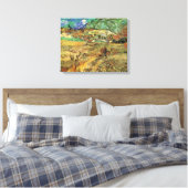 Vincent van Gogh - Umzäuntes Weizenfeld w Bauernho Leinwanddruck (Insitu (Schlafzimmer))