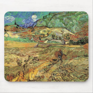 Vincent van Gogh - Umzäuntes Weizenfeld w Bauernho Mousepad