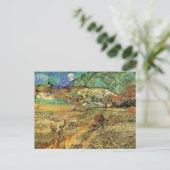 Vincent van Gogh - Umzäuntes Weizenfeld w Bauernho Postkarte (Stehend Vorderseite)