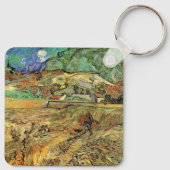 Vincent van Gogh - Umzäuntes Weizenfeld w Bauernho Schlüsselanhänger (Rückseite)