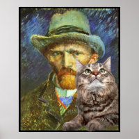 Vincent van Gogh und seine Katze