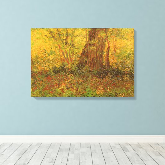 Vincent van Gogh - UnderGrowth Leinwanddruck (Insitu (Holzboden))