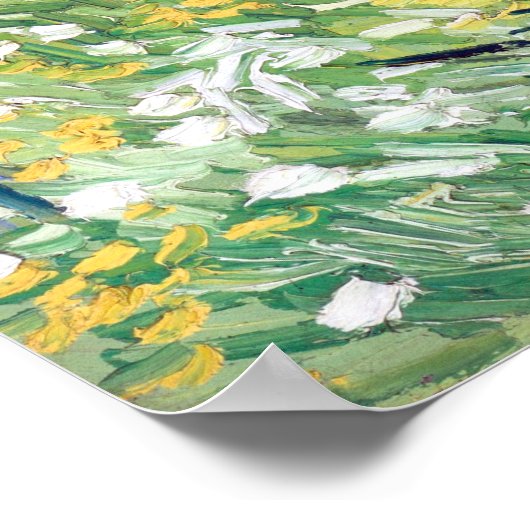 Vincent van Gogh UnderGrowth mit zwei Zahlen Poster (Ecke)