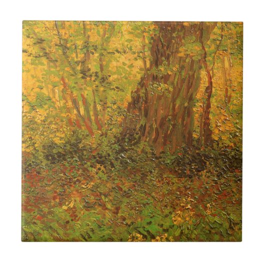 Vincent van Gogh - Unterholz Fliese (Vorderseite)