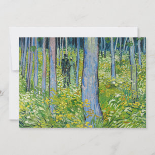 Vincent van Gogh - Unterholz mit zwei Figuren Dankeskarte