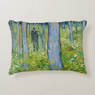 Vincent van Gogh - Unterholz mit zwei Figuren Dekokissen