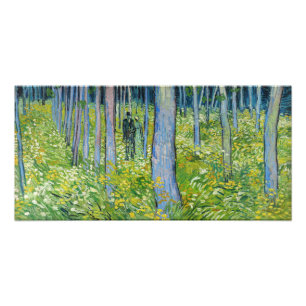Vincent van Gogh - Unterholz mit zwei Figuren Fotodruck