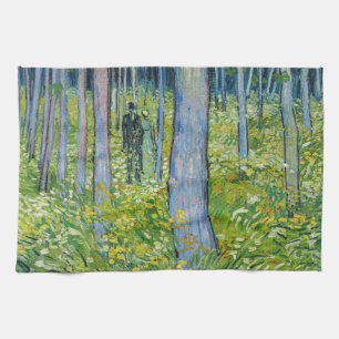 Vincent van Gogh - Unterholz mit zwei Figuren Geschirrtuch