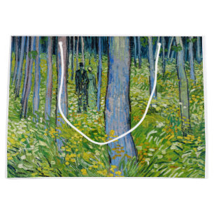 Vincent van Gogh - Unterholz mit zwei Figuren Große Geschenktüte