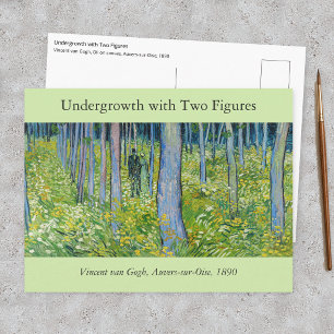 Vincent van Gogh - Unterholz mit zwei Figuren Postkarte