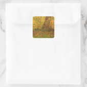 Vincent van Gogh - Unterholz Quadratischer Aufkleber (Tasche)