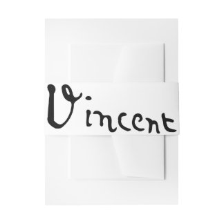 Vincent Van Gogh Unterschrift Einladungsbanderole