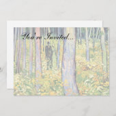 Vincent Van Gogh - Unterwachstum mit zwei Zahlen Einladung (Vorne/Hinten)