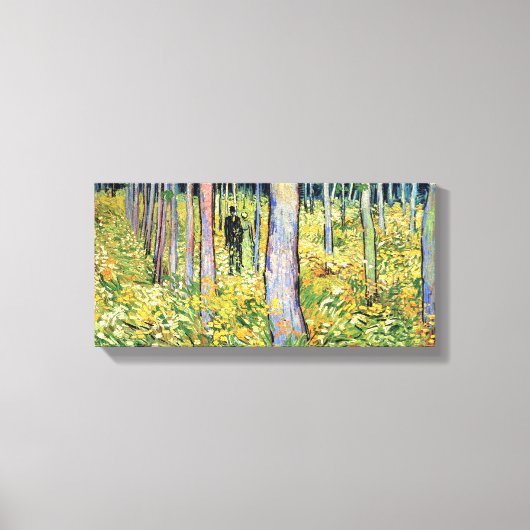 Vincent Van Gogh - Unterwachstum mit zwei Zahlen Leinwanddruck (Vorderseite)