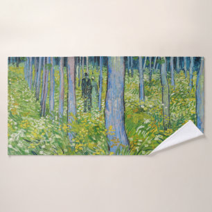 Vincent van Gogh - Unterwuchs mit zwei Zahlen Badhandtuch Set