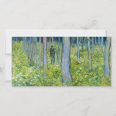 Vincent van Gogh - Unterwuchs mit zwei Zahlen Dankeskarte (Vorderseite)