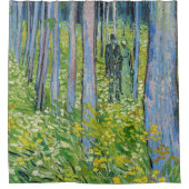 Vincent van Gogh - Unterwuchs mit zwei Zahlen Duschvorhang (Vorderseite)
