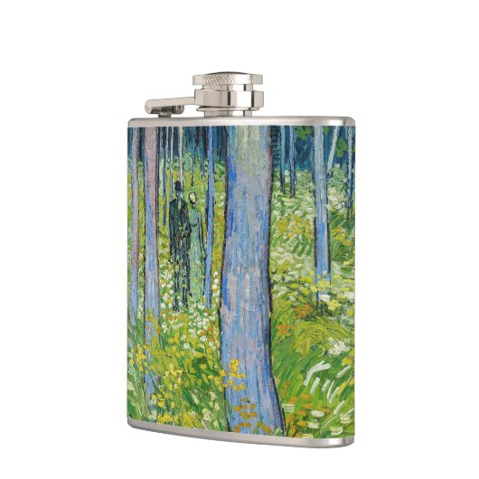 Vincent van Gogh - Unterwuchs mit zwei Zahlen Flachmann (Links)