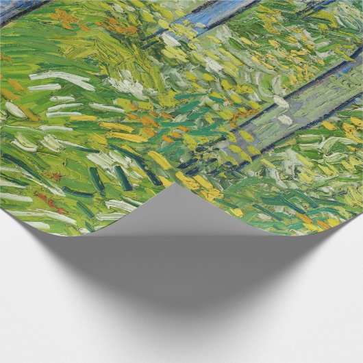 Vincent van Gogh - Unterwuchs mit zwei Zahlen Geschenkpapier (Ecke)