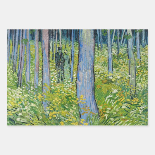 Vincent van Gogh - Unterwuchs mit zwei Zahlen Geschenkpapier Set (Vorderseite 3)